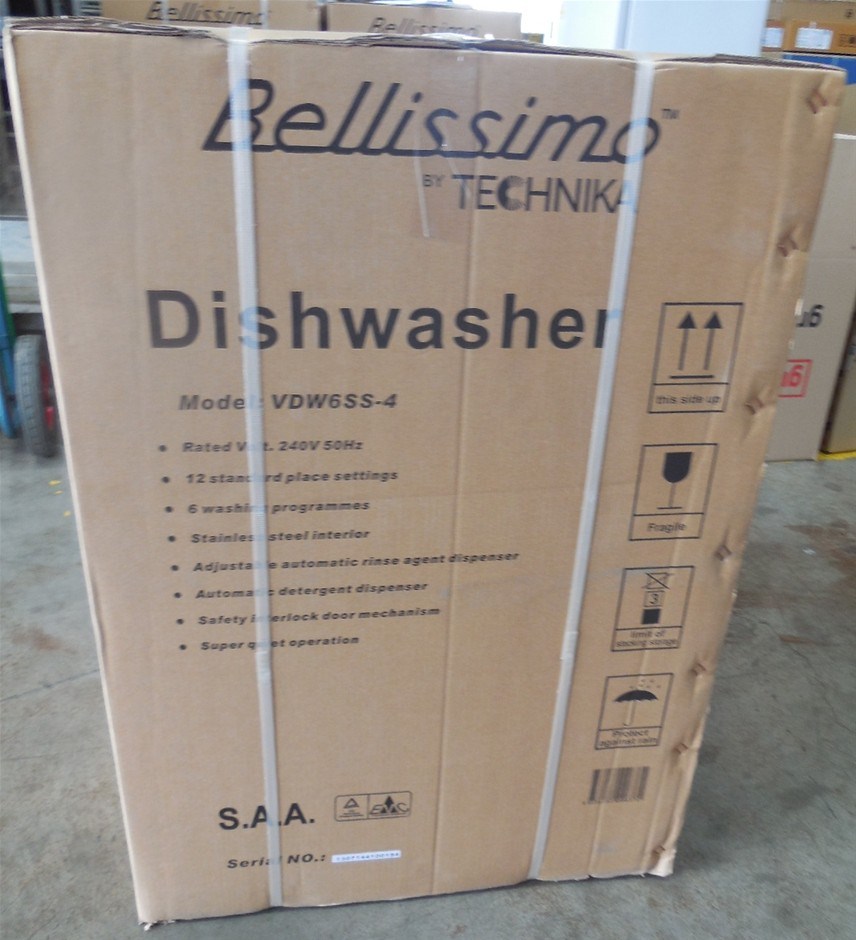 Technika Bellissimo Stainless Steel Dishwasher Model VDW6SS4 Auction (00093800101) Grays