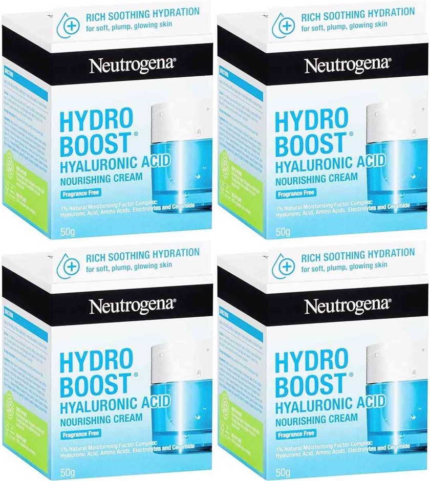 4 x NEUTROGENA Hydro Boost Emulsion 50 G, White, 50g