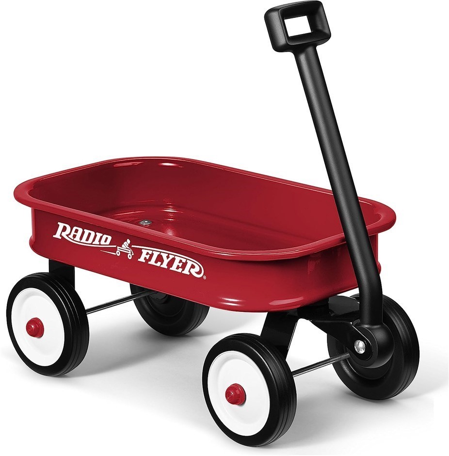 RADIO FLYER Little Red Toy Wagon, 31.8x31.8x15.2 cm, Steel.