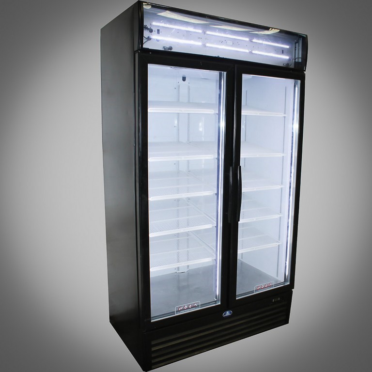 Sanden intercool upright 2 glass door display fridge Auction (0030 ...