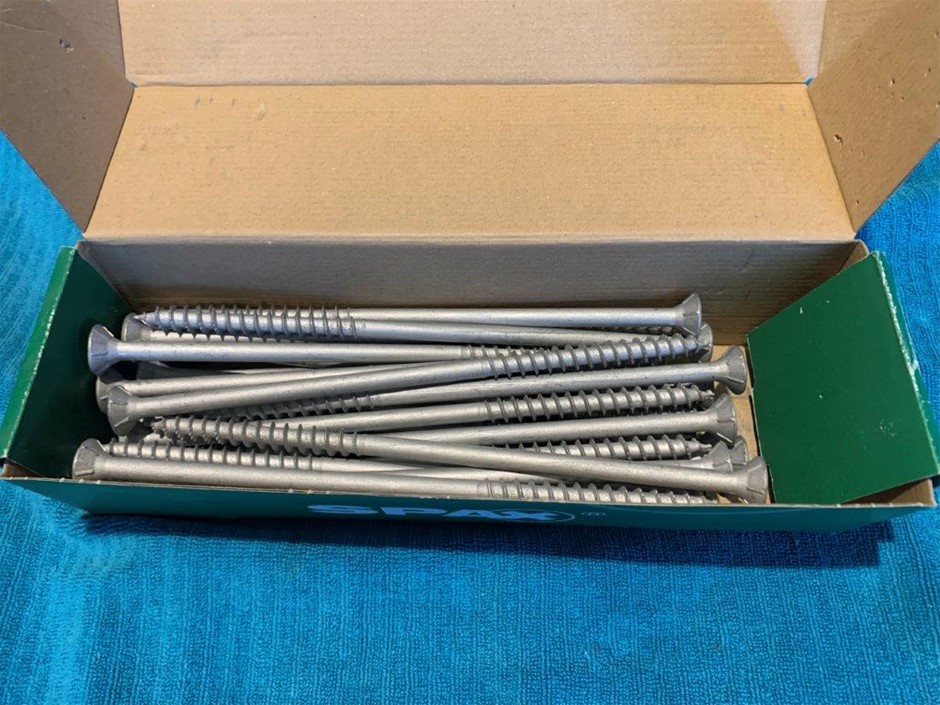 New in Boxes Spax 12 x 260mm Screws, - Quantity 2 Boxes Auction (0131 ...