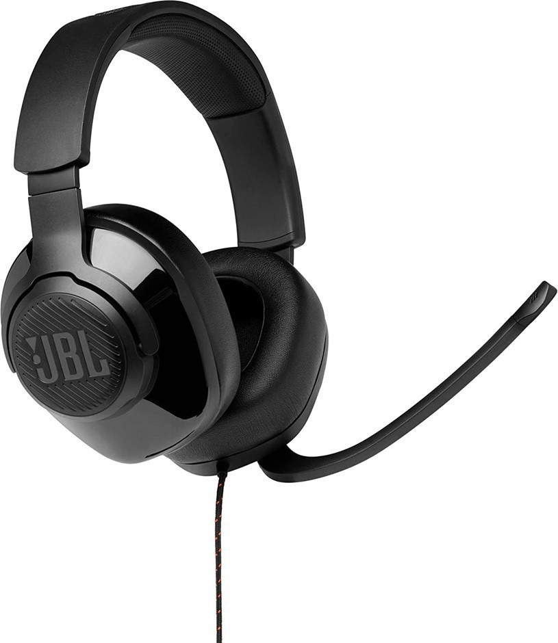 JBL Quantum 100 Wired Gaming Headset, Black.