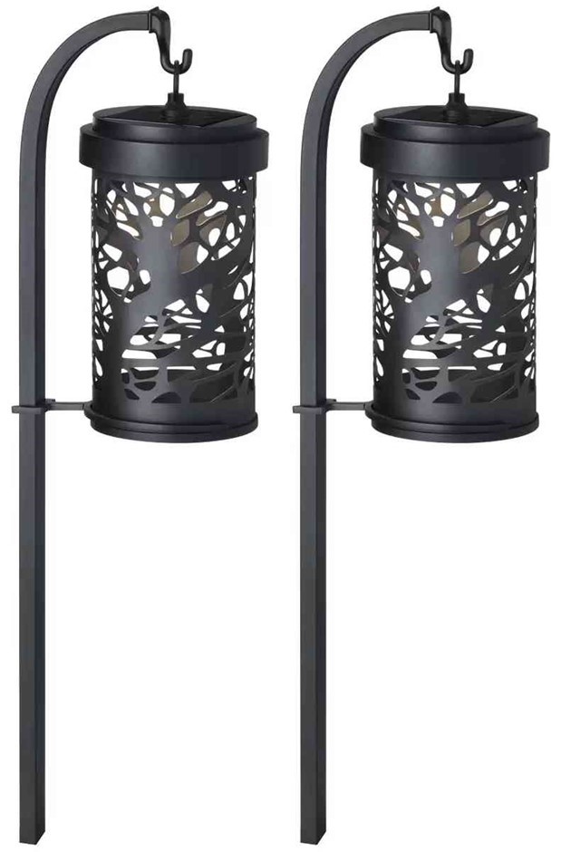 NATURALLY SOLAR Shepherds Hook Landscape Light 2 Pack W18A7211. NB: Opened