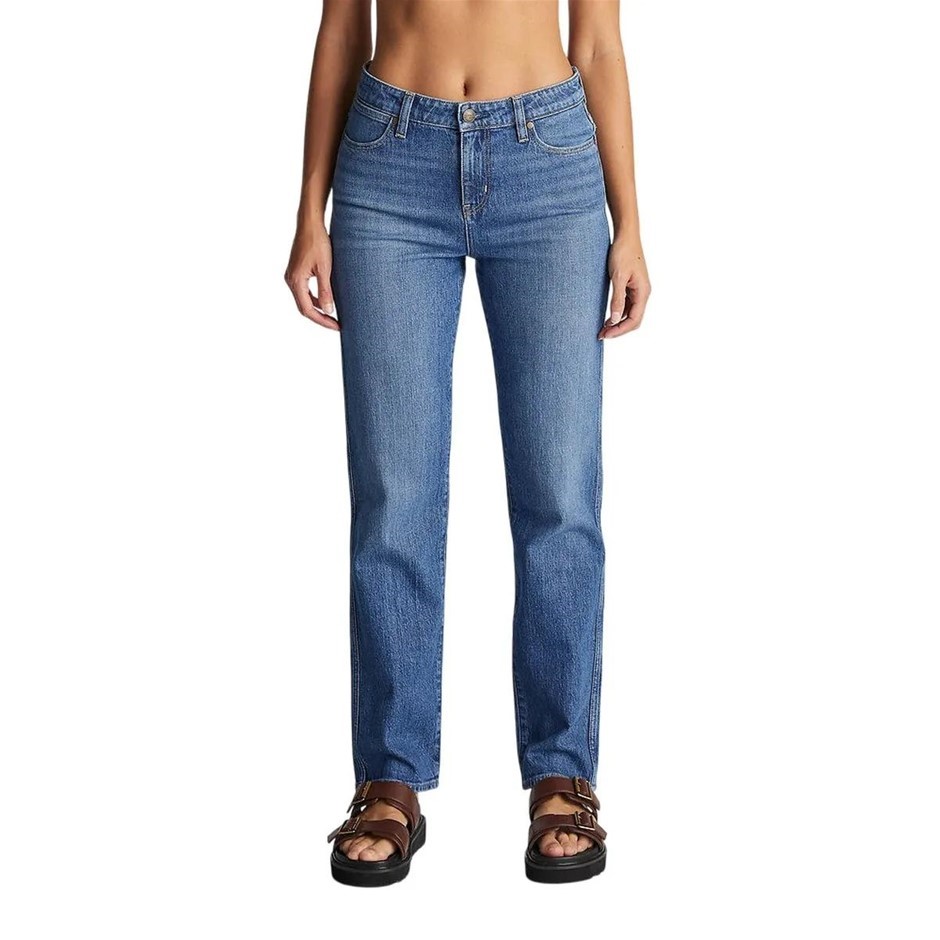 WRANGLER Women's Classic Straight Jeans, Size 6, 99% Cotton, Blue Stone (EJ