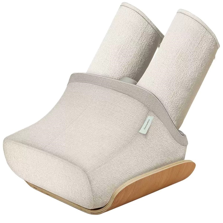 HOMEDICS Luxe Compression Foot And Calf Massager, Model FMS-502HGY. NB: Min