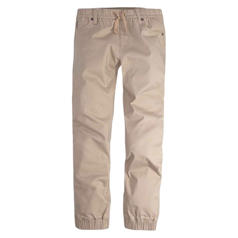 2 x LEVI'S Youth Twill Jogger, Size 12, 98% Cotton, Beige (X47), 9LA578.