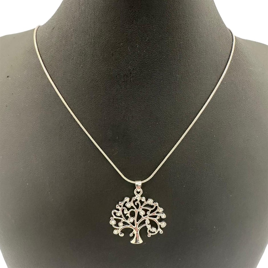 Tree of Life Necklace in Silver