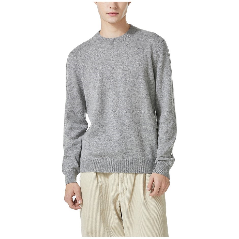 LYDIA VINE Men's Merino Wool Sweater, Size XL, 100% Merino Wool, Grey. Buy