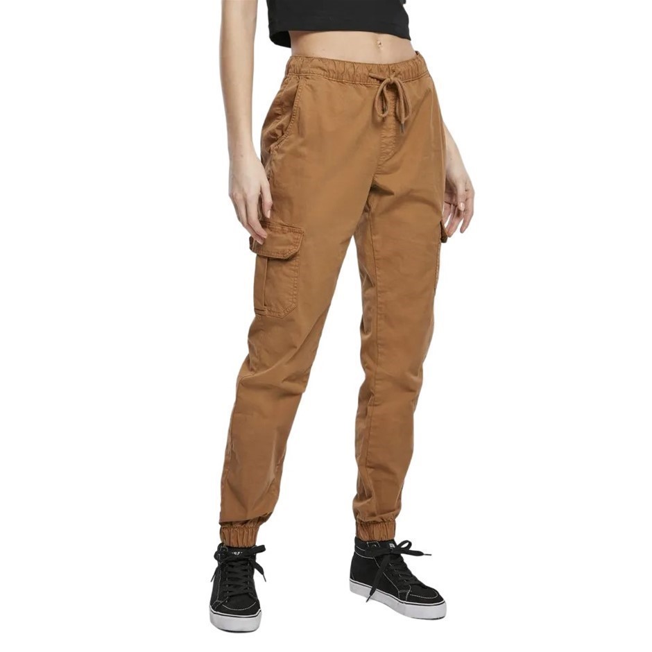 URBAN CLASSICS Women's Cargo Pants, Size L, 98% Cotton, Toffee. Buyers Not