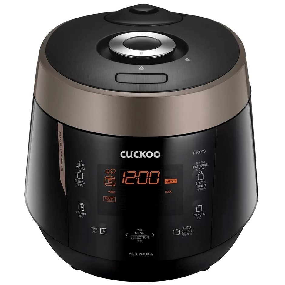 CUCKOO HP Electric Pressure Rice Cooker Black,  CRP-P1009S.