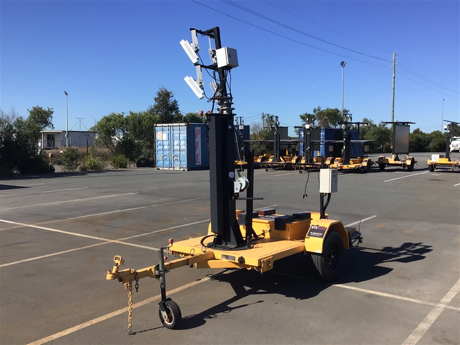 2017 Global Traffic Equipment SLT Single Light Tower Trailer