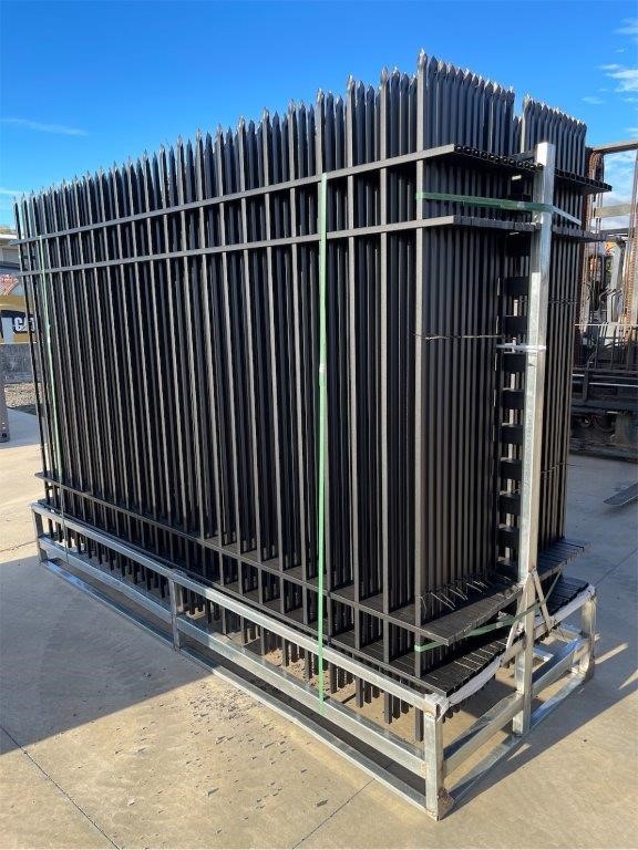 Quantity of 24 2025 Wrought Iron Style Fence Panels (Unused)