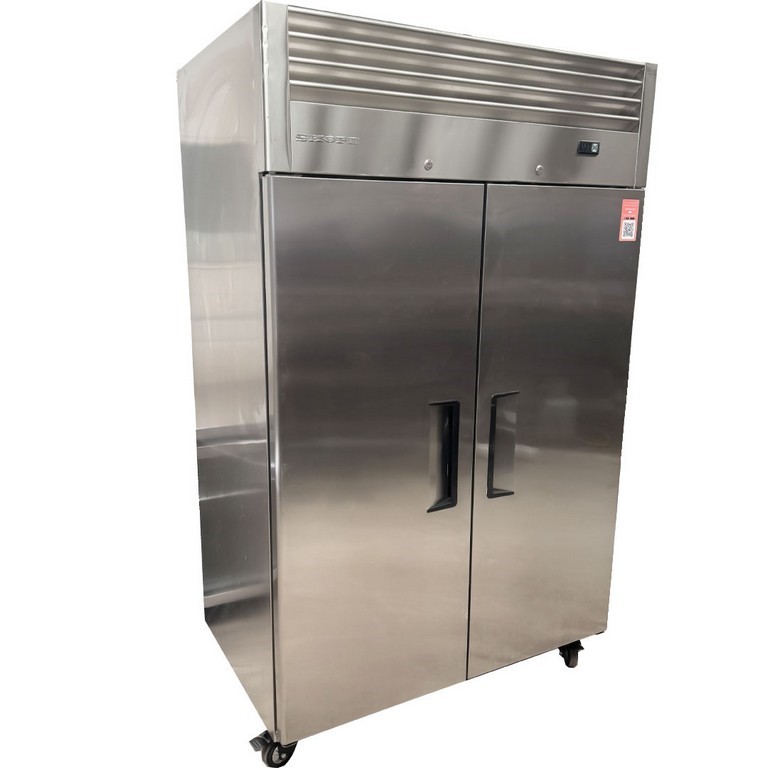 SKOPE REFLEX UPRIGHT 2 STAINLESS STEEL DOOR FRIDGE Auction (0023 ...