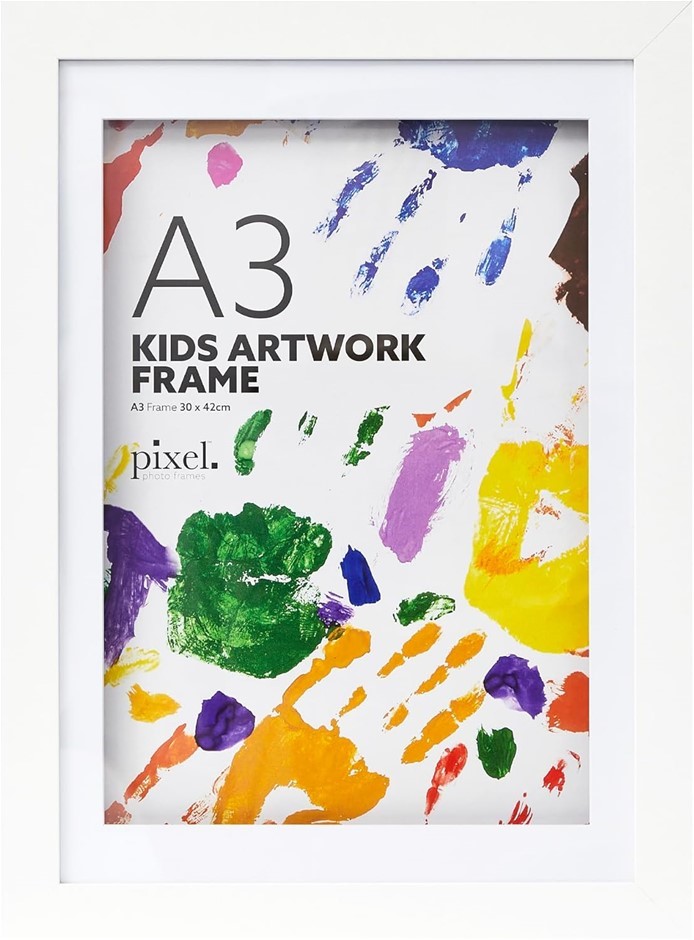 COOPER & CO. A3 DIY Kids Art Frame White