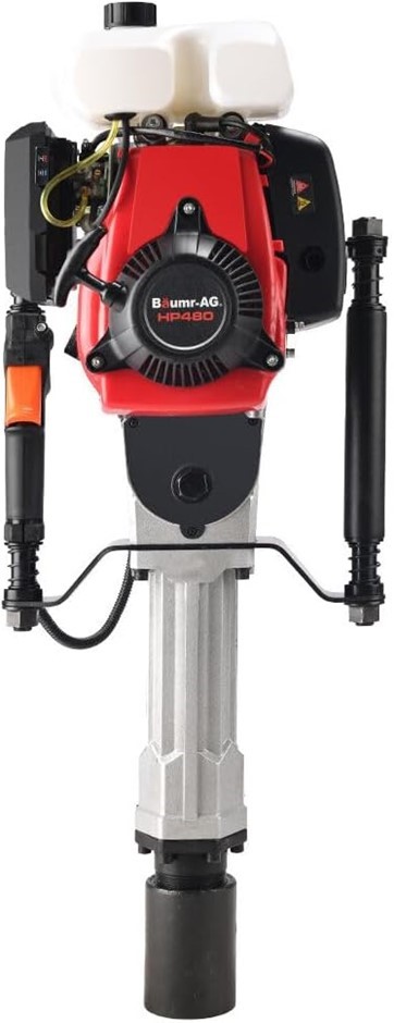 BAUMR-AG HP480 55cc 4-Stroke Petrol Post Driver, with 2 Piling Socket Sleev