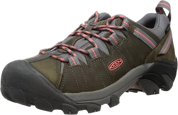 KEEN Women's Targhee II WP Shoes, Size US7 / EU37.5, Magnet/Coral, 1022815.