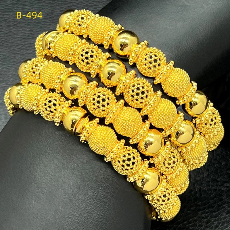 Gold Color Bangles Bridal Wedding Jewelry