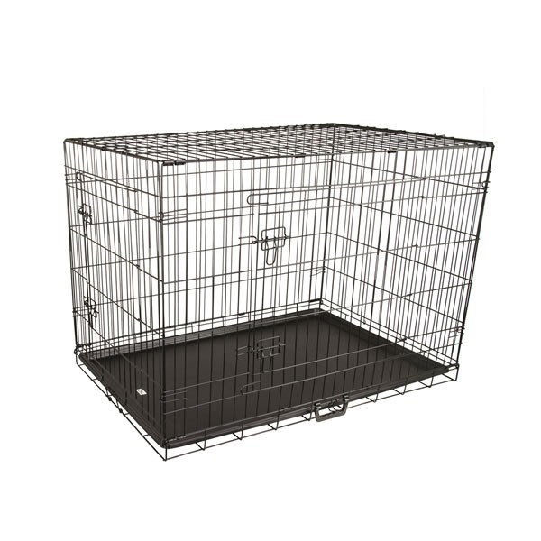 Buy 30" Medium Collapsible 2 Door Metal Wire Dog Crate Grays Australia