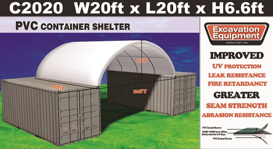 Heavy duty 20ft Container Shelter (Unused)