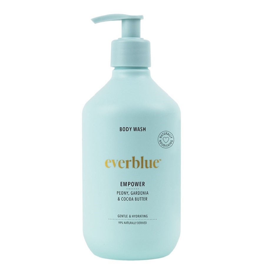 2 x EVERBLUE Body Wash, Empower Peony Gardenia & Cocoa Butter, 800ml. NB: 2