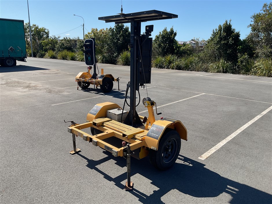 2009 Giga Signs PTL2 Single Traffic Control Unit Trailer