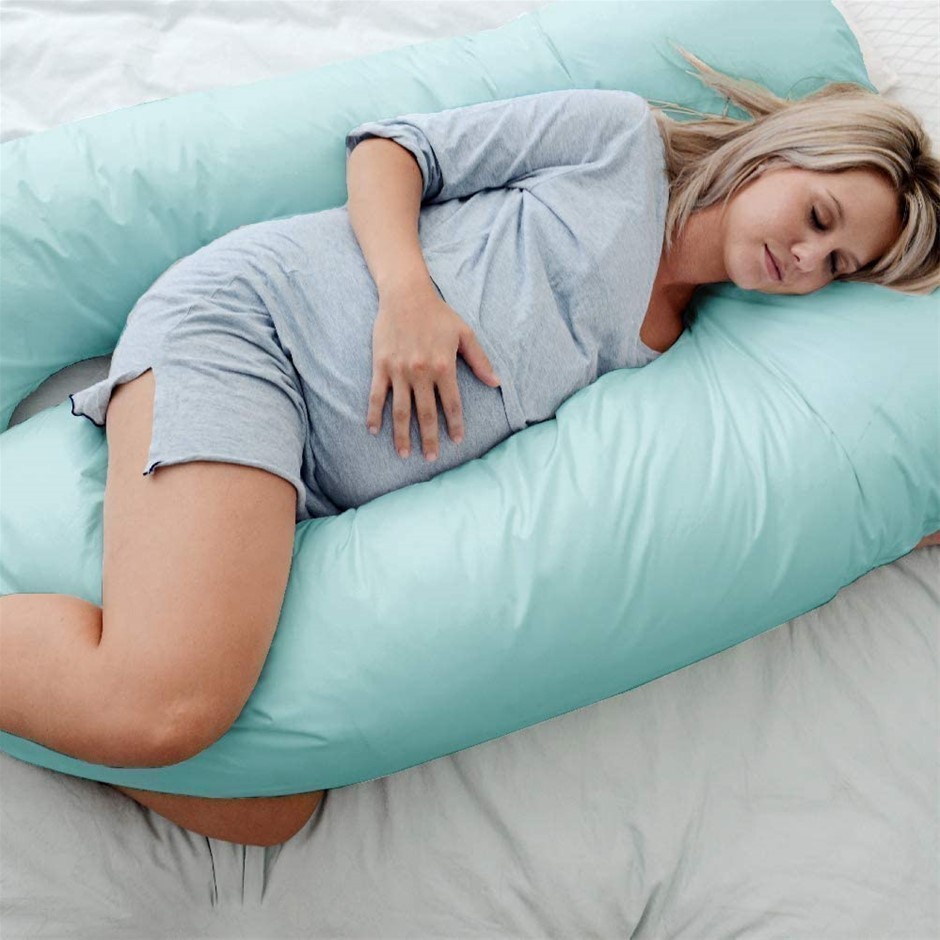 WOOLCOMFORT Australian Made Pregnancy Pillow Body Feeding Support, White (P