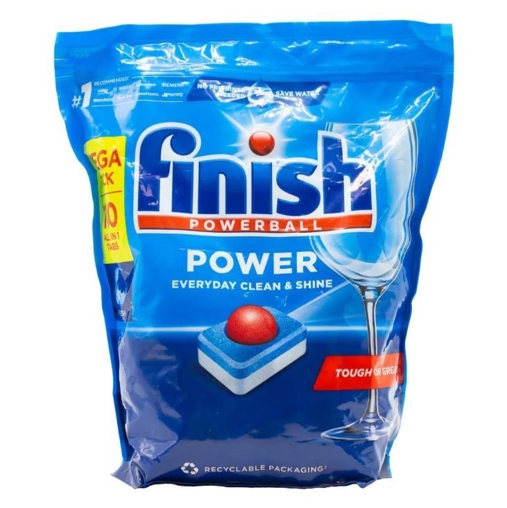 FINISH Powerball 110pk Power Everyday Clean & Shine Dishwashing Tablets, Le