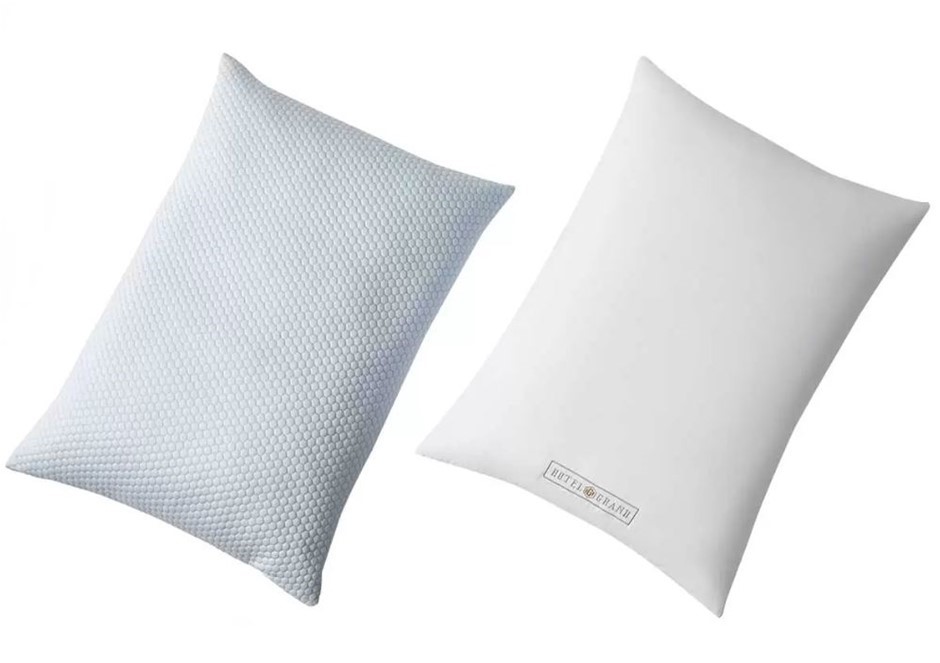 2 x HOTEL GRAND Reversible Cooling Pillow. NB: Not in original packaging &
