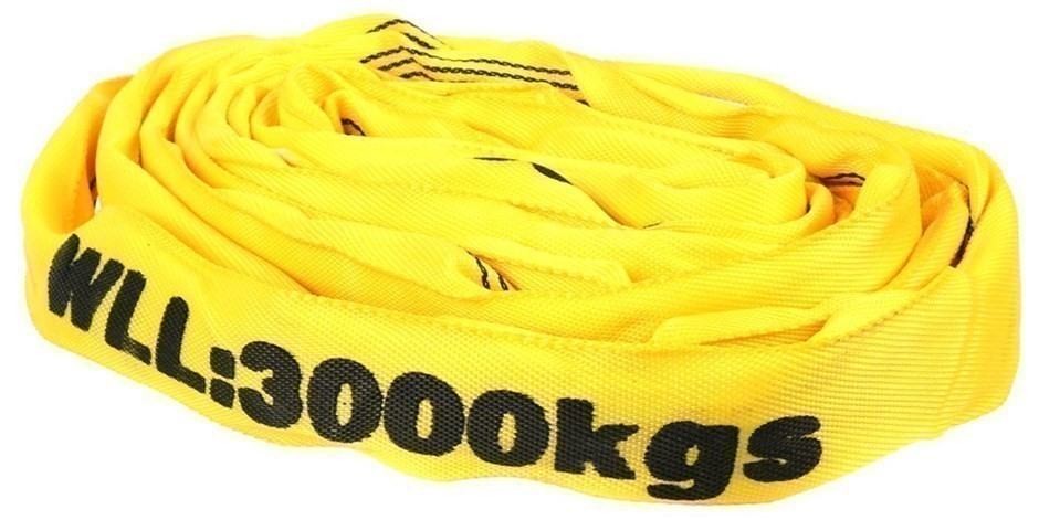 Round Lifting Sling, WLL 3,000kg x 3M (With Test Cert).  Buyers Note - Disc