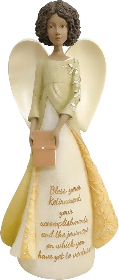 ENESCO Foundations Retirement Angel African American Figurine. Materials: S