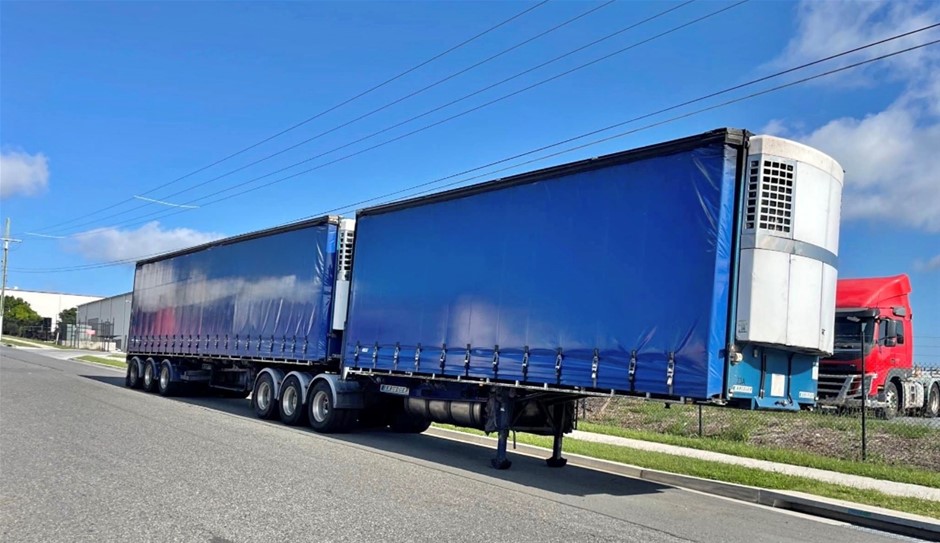 2006 Krueger B-Double Triaxle Refrigerated Curtainsider Trailers