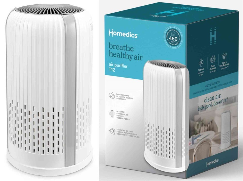 HOMEDICS Total Clean 4 In 1 Air Purifier AP-T12WT-AU