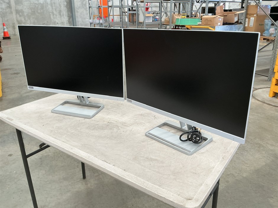 2x Lenovo L27i-40 27 Inch Monitors