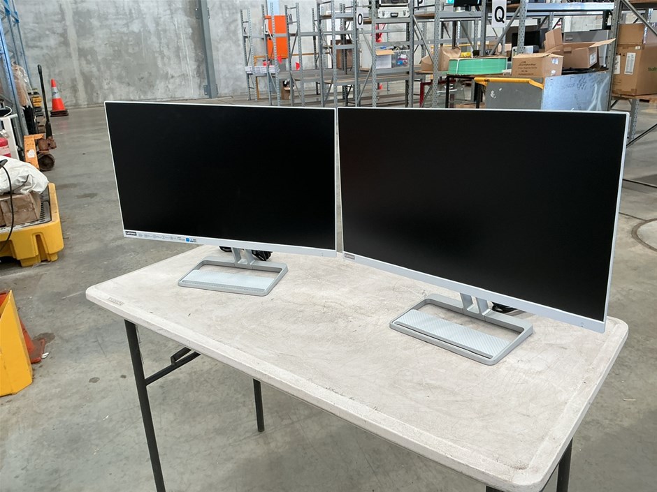 2x Lenovo L27i-40 27 Inch Monitors