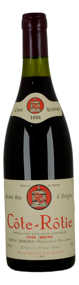GENTAZ-DERVIEUX Cote Brune Cuvee Reserve, Cote-Rotie 1991 (1x 750mL)