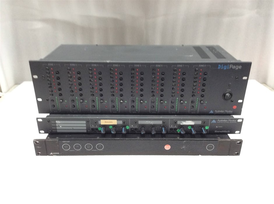 Australian Monitor Digi Page Paging/Zone Controller + ZoneMix3 Zone ...