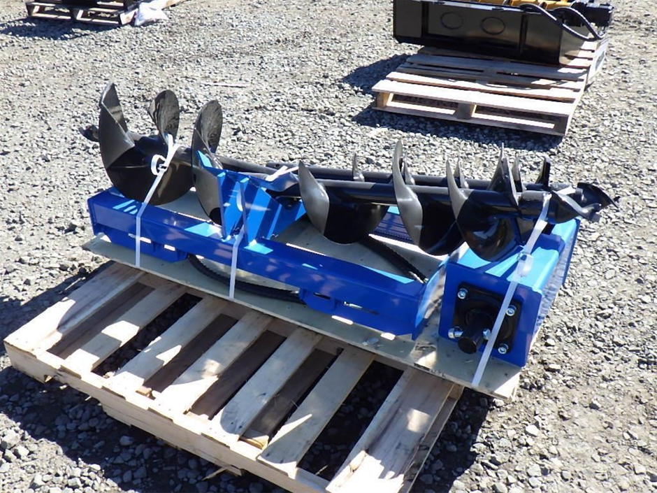 Unused 2025 Auger to Suit Skid Steer Loader & Extra Rod Auction (0007 ...