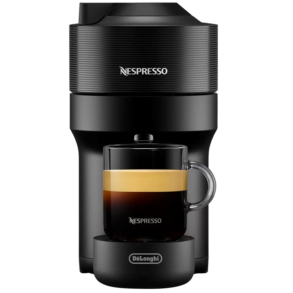 NESPRESSO DeLonghi Vertuo POP Coffee Machine,  Black. NB: Minor use.