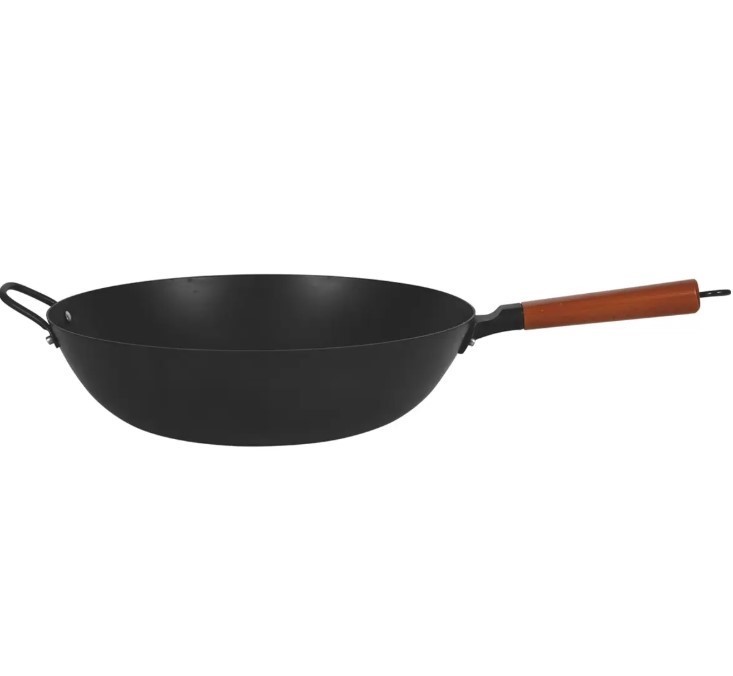 LINKFAIR Carbon Steel Wok 35.6cm