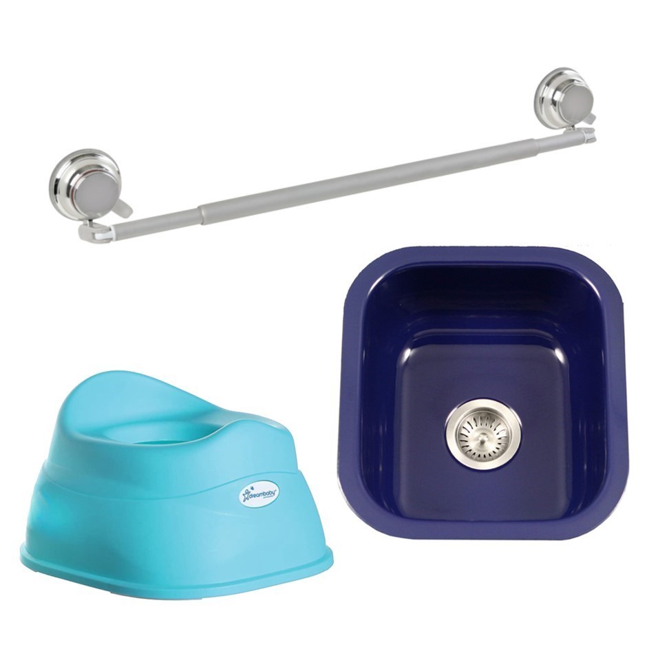 3 x Assorted Bathroom Furniture Products, Incl: DREAMBABY Ezy-Potty, NALEON