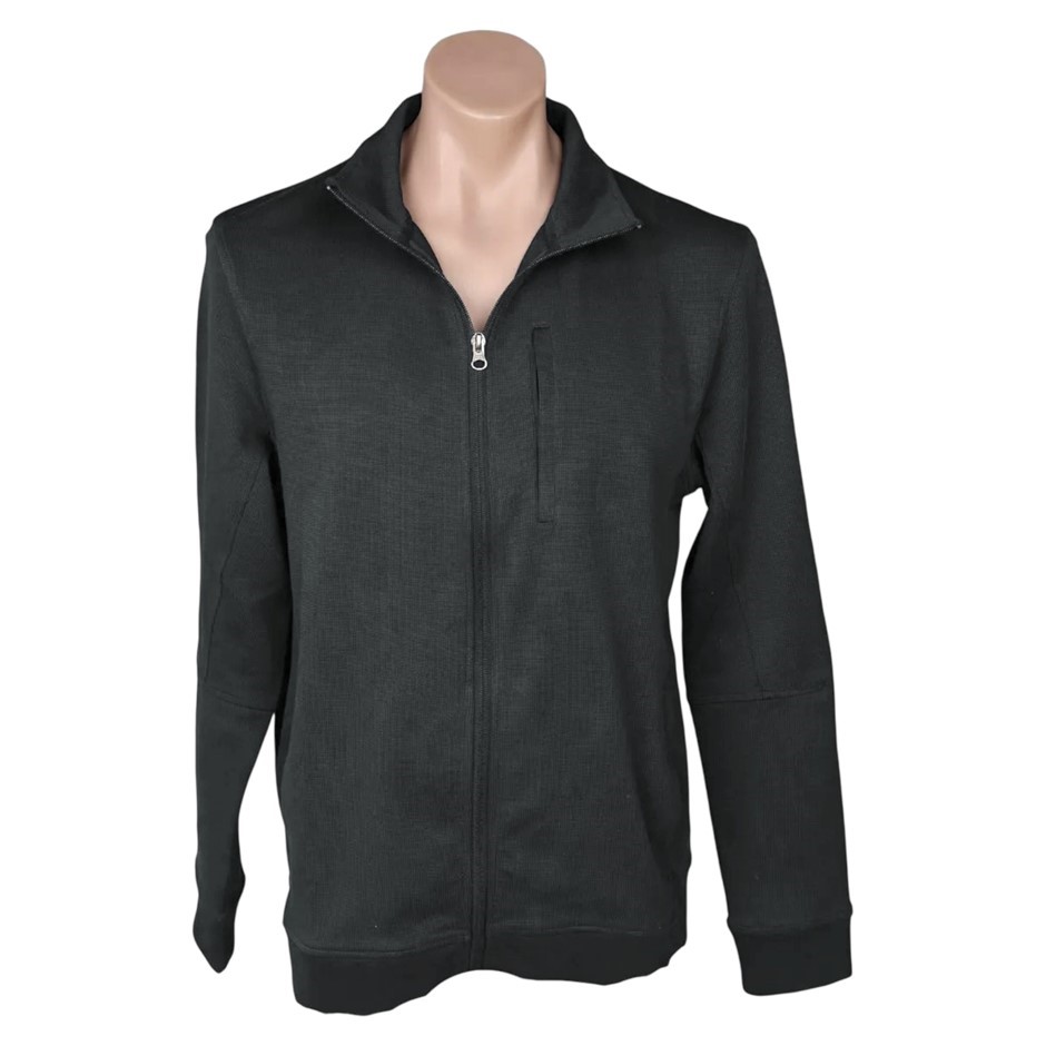 CLOUDVEIL Men's Full-Zip Jacket, Size L, Black.