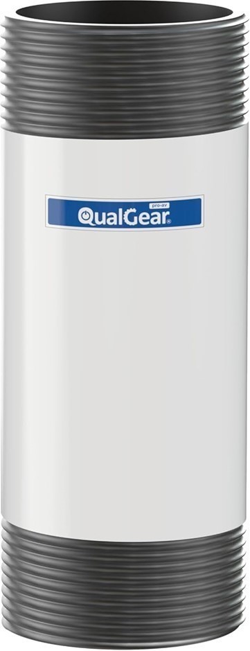 QUALGEAR QG-PRO-PM-3IN-W Pro-AV 1.5" Npt Threaded Pipe, 3" Length Projector