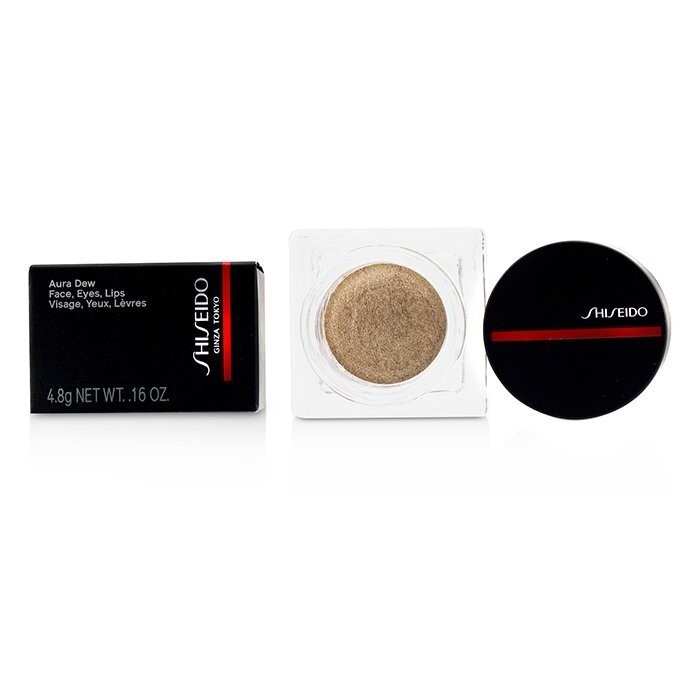 3 x SHISEIDO Aura Dew All-Purpose Shimmer Highlighter 4.8g, Solar # 02 (Gol