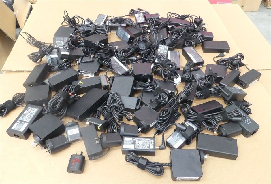 Box of Assorted Model AC Power Adapters/ Power Cables Approximate includ