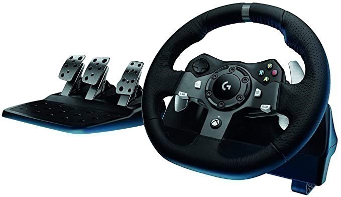 LOGITECH, G920 Driving Force Racing Wheel for Xbox One.  Buyers Note - Disc