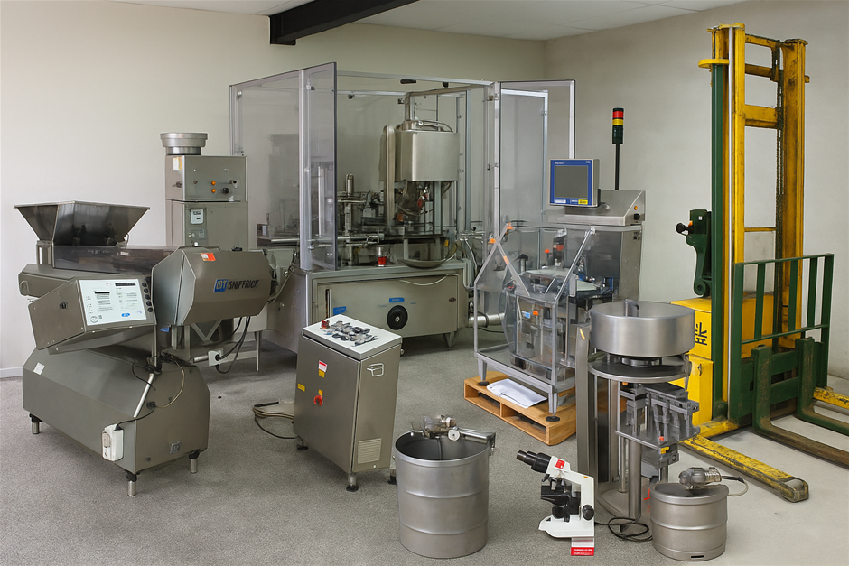 Unreserved Pharmaceutical Packaging and Processing Surplus 