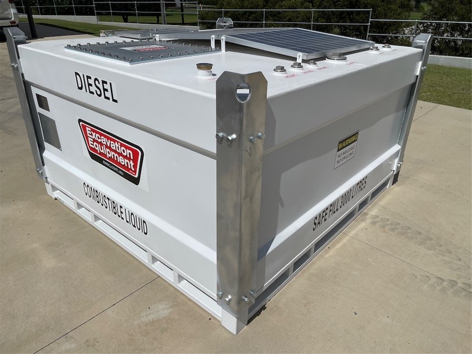 3000 Litre Bunded Fuel Storage Cube/Tank (Unused)