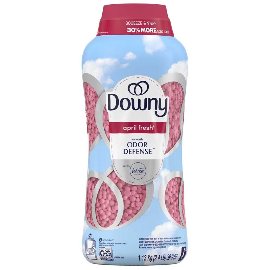 DOWNY In-Wash Beads, 1.13kg, April Fresh. NB: dented packaging.