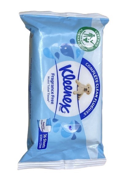 11 x KLEENEX 36pk Moist Toilet Tissues.