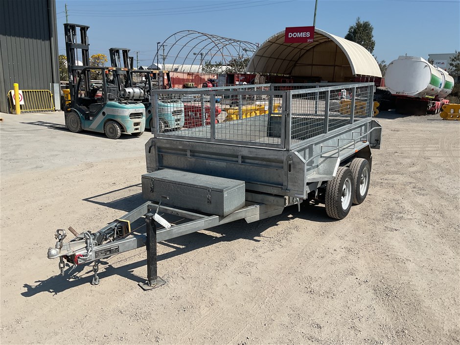 <p>2022 Budjet Trail FT Tipping  Tandem Box Trailer</p>